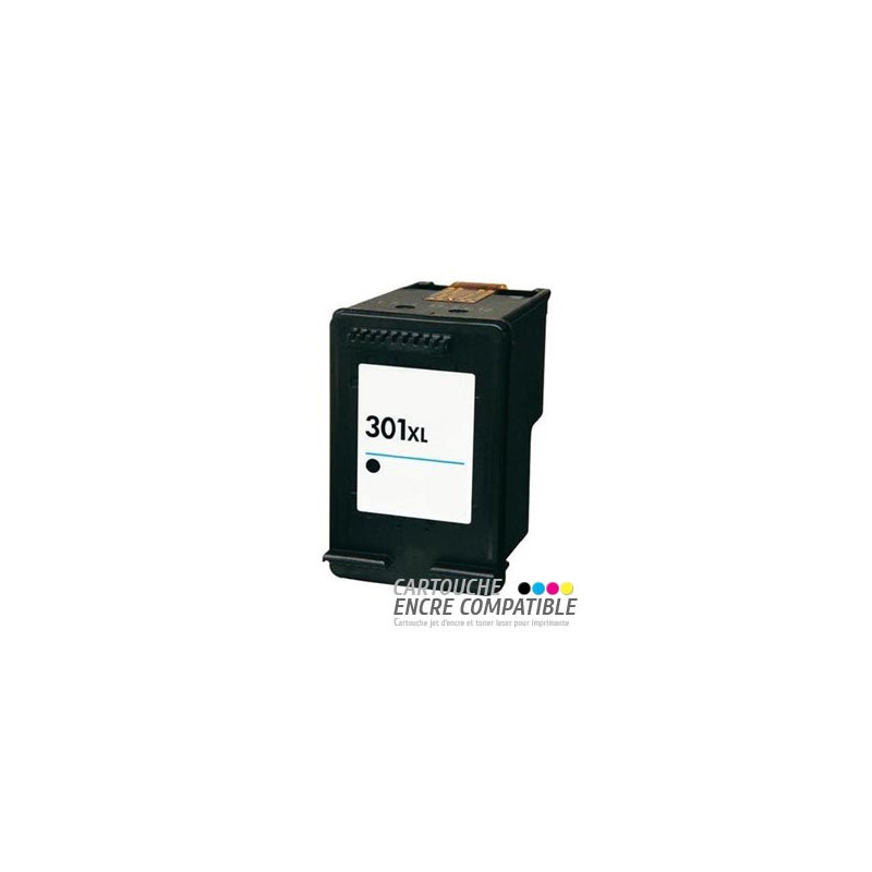 Encre Compatible HP 301 XL Noir pour Imprimante Jet D'encre HP